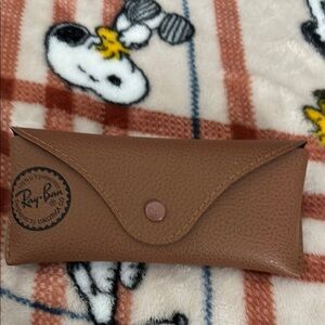 Ray-Ban Brown Leather Glasses with the Case